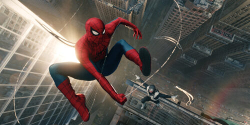 Spider-Man and Boomerang in Columbia Pictures SPIDER-MAN™: BRAND NEW DAY.