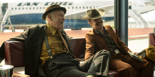 John Malkovich and Sam Rockwell in WILD HORSE NINE. Photo by Searchlight Pictures/Diego Araya Corvalán, Courtesy of Searchlight Pictures. © 2026 Searchlight Pictures. All Rights Reserved.